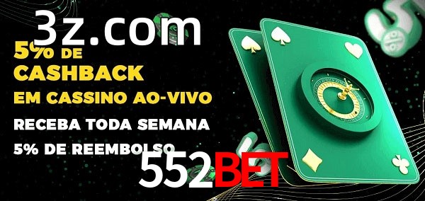 Promoções do cassino ao Vivo 552BET